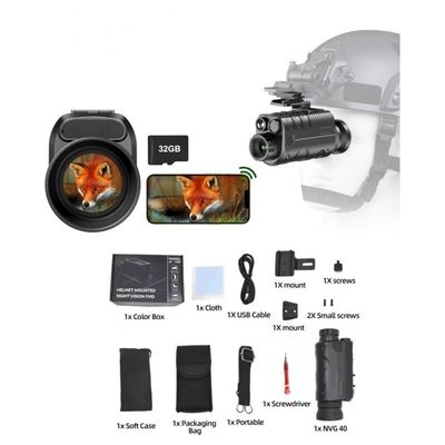 Résolution de l'image photographique de 9 millions 31 mm IR LED lunettes de vision nocturne 1080P
