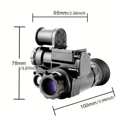 Casque numérique monté Binoculars de vision nocturne Surveillance nocturne avancée Reconnaissance