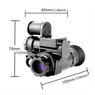 120x80x59mm Casque militaire monté lunettes de vision nocturne Wifi IR 1080p Hd