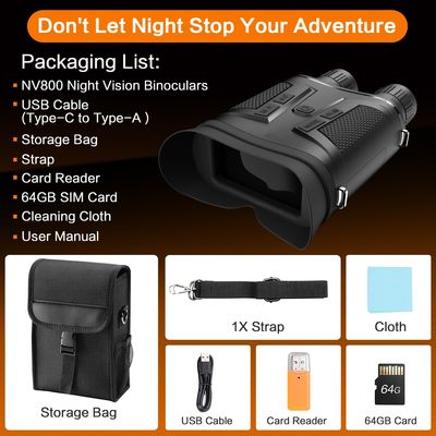 827g longue distance 2k 1080p vision nocturne et lunettes infrarouges caméra thermique chasse