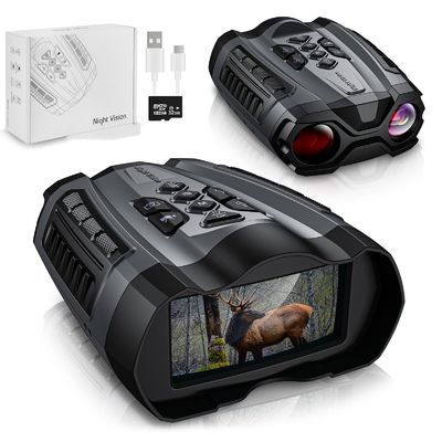 3.7V numérique rechargeable de la vision nocturne Binoculars de chasse 1080P infrarouge