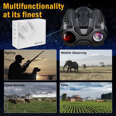 3.7V numérique rechargeable de la vision nocturne Binoculars de chasse 1080P infrarouge