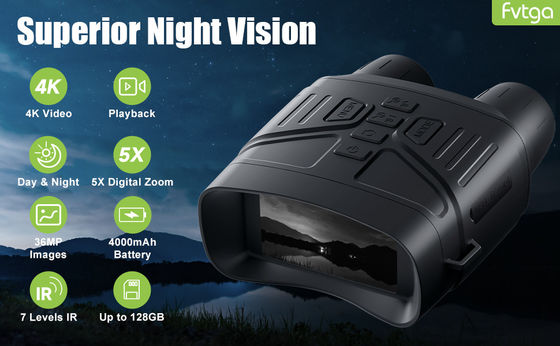 Lumière infrarouge lunettes de vision nocturne Binoculars pour la chasse Logo du client et couleur 6.0V