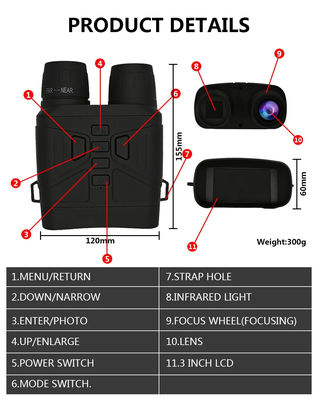 Téléscope de vision nocturne binoculaire NV4000 Mini Pocket Photo vidéo 4K