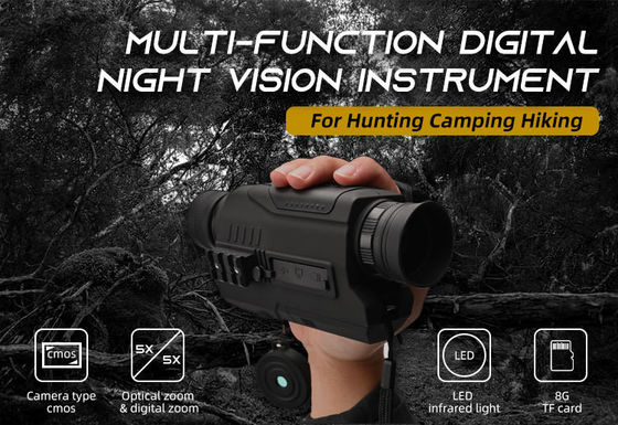 Instruments optiques de qualité militaire Vision nocturne Dispositif monoculaire Technologie infrarouge 5x