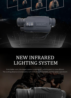 Envg Vision nocturne binoculaire portable 6X Téléscope de chasse numérique en couleur Nvgs