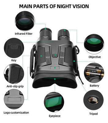 Problème militaire lunettes de vision nocturne Nv800s 64g 800m Téléscope numérique Binocular chasse
