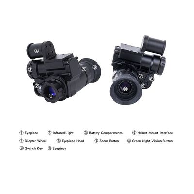 Casque monté Scope de vision nocturne 3x Zoom numérique 1920x1080 Caméra Casque Binoculars