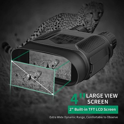 Binoculars de jour et de nuit Affichage LCD de 3,5 à 7 fois d'agrandissement