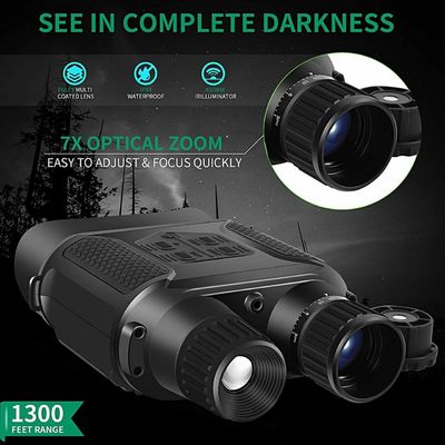 Binoculars de jour et de nuit Affichage LCD de 3,5 à 7 fois d'agrandissement