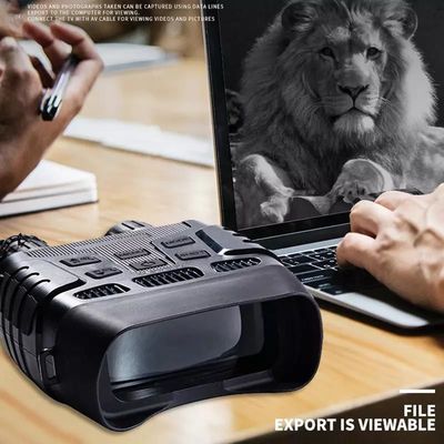 Appareil photo numérique de chasse binoculaire à grossissement 4X avec vision nocturne IR 720P et zoom 5X