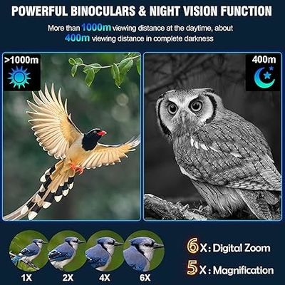 Binoculaires sensibles à la chaleur pour la nuit et le jour à grossissement optique fixe multiple 5X
