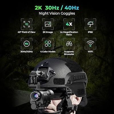 Caméra de trail de chasseur 1x avec l'enregistrement en boucle et le wifi