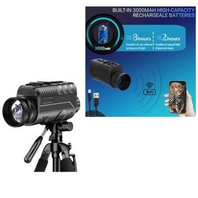 Objectif de 34 mm Lentille binoculaire infrarouge 1080p Dispositif de vision nocturne 5x256GB