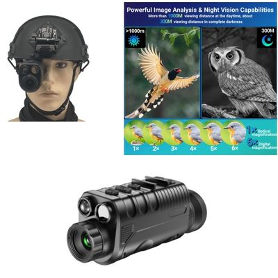 Objectif de 34 mm Lentille binoculaire infrarouge 1080p Dispositif de vision nocturne 5x256GB