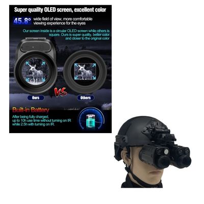 Résolution de l'image photographique de 9 millions 31 mm IR LED lunettes de vision nocturne 1080P