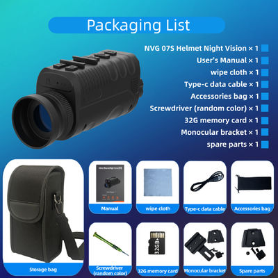 Casque amélioré Montable vision nocturne monoculaire double infrarouge Visibilité optimale