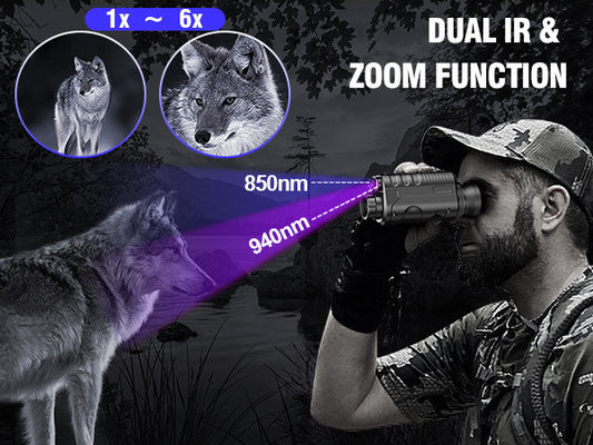Augmentation de la vision nocturne lunettes binoculaires 42M Résolution d'image de la photo de nuit militaire