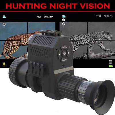 Vidéo caméra monoculaire DVR avec lampe de poche infrarouge intégrée 850nm et écran HD de 1,2 pouces avec vis croisée réglable