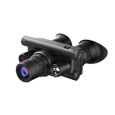 Lunettes de vision nocturne 4K pour adultes - Monoculaire de vision nocturne monté sur casque avec 4 modes de couleur, grossissement 8x, enregistrement et lecture HD 32 Go pour la surveillance en camping