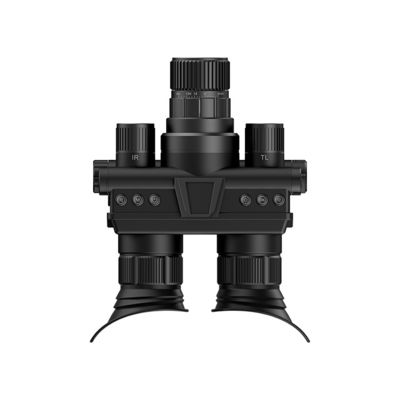 Lunettes de vision nocturne 4K pour adultes - Monoculaire de vision nocturne monté sur casque avec 4 modes de couleur, grossissement 8x, enregistrement et lecture HD 32 Go pour la surveillance en camping
