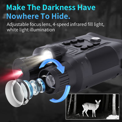 Jumelles de vision nocturne infrarouge Mini90 avec zoom optique 6X, photos 40MP et vidéo 4K, autonomie de 15 heures. Voir dans l'obscurité pour la pêche, la navigation de plaisance, la randonnée ou le camping.