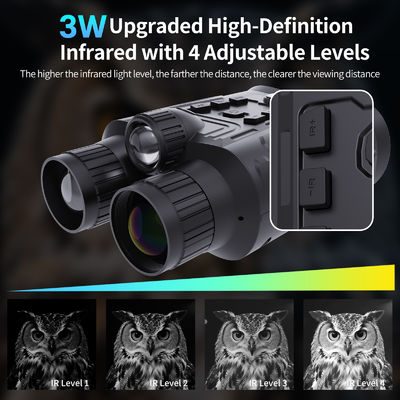 Jumelles de vision nocturne infrarouge Mini90 avec zoom optique 6X, photos 40MP et vidéo 4K, autonomie de 15 heures. Voir dans l'obscurité pour la pêche, la navigation de plaisance, la randonnée ou le camping.